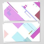 Vector business-card set for your design N355