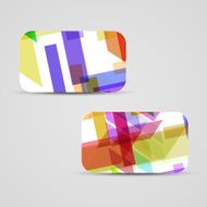 Vector business-card set for your design N356