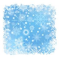 Blue Christmas snow background with stripes EPS10 vector