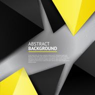 Black and yellow colorful triangle background