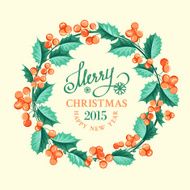 Christmas mistletoe wreath N6