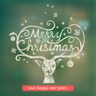 Christmas handwritten typography