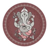 Ganesha Hand drawn illustration N5