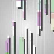 Abstract futuristic geometric shapes N112