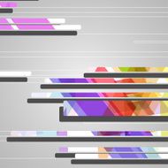 Abstract futuristic geometric shapes N113