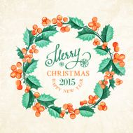 Christmas mistletoe wreath N7