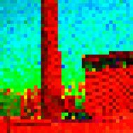 abstract color mosaic check industry chimney pattern background N2