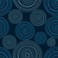 Dark Blue Circles Seamless Pattern N2