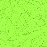 Beautiful seamless background with green leaves N3