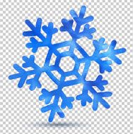 watercolor snowflake N23