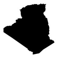 vector map of Algeria