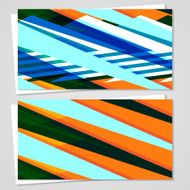 Vector business-card set for your design N357