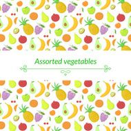 Fruit vector background N5