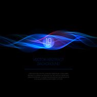 Wave smoke background Vector illustration N5