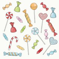 vector candies set