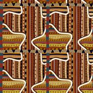 Seamless with geometric stars in the African style