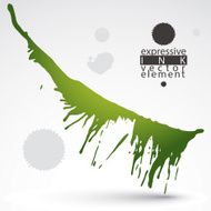 Vector colored brush painted ink blob eps8 smudge background N3