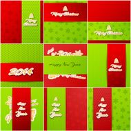 merry christmas and happy new year background cards concepts N25