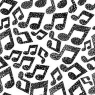 Music notes seamless pattern musical theme vector background N2