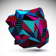 Decorative complicated unusual eps8 figure constructed