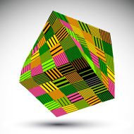 Colorful squared eps8 striped contrast object Symmetric