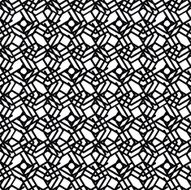 Geometric messy lined seamless pattern monochrome vector N4