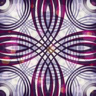 Vintage style geometric ornament background