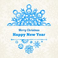 Vector snowflakes for Christmas and New Year&#039;s design N3