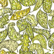 Seamless leaves pattern N15