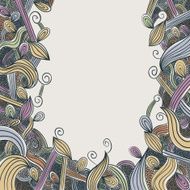 Hand drawn floral doddle