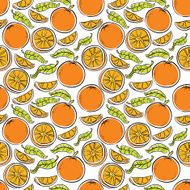 Oranges seamless background