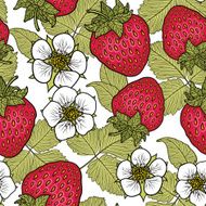 Seamless pattern with strawberries N17