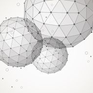 abstract line ball pattern background N8