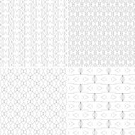 set of abstract line geometry pattern background N2