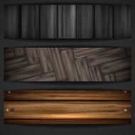 Wooden grey banner N6