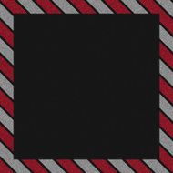 red and silver glitter border on black paper