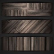 Wooden texture banner N39