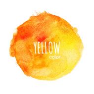Vector round watercolor stain N2
