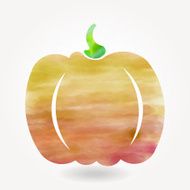 Stylized silhouette of pumpkin N2