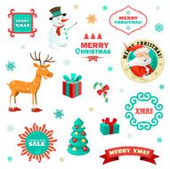 Set of Christmas decorative elements N3