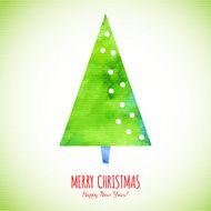 Triangle geometric Christmas tree vector