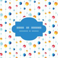 Vector abstract hanging jewels striped frame seamless pattern background N2