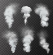 Transparent smoke Vector