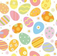 Vector seamless eggs pattern N2