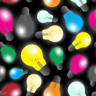 color light bulbs - source seamless pattern eps10