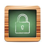 blackboard padlock N2