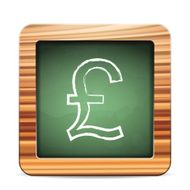 blackboard british pound N2