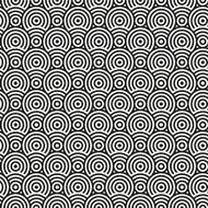 Abstract circle monochrome seamless texture