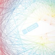 Geometric background made of lines Abstract shape Vector N4