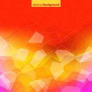 Abstract background Ice glass or jewel Red and yellow colors